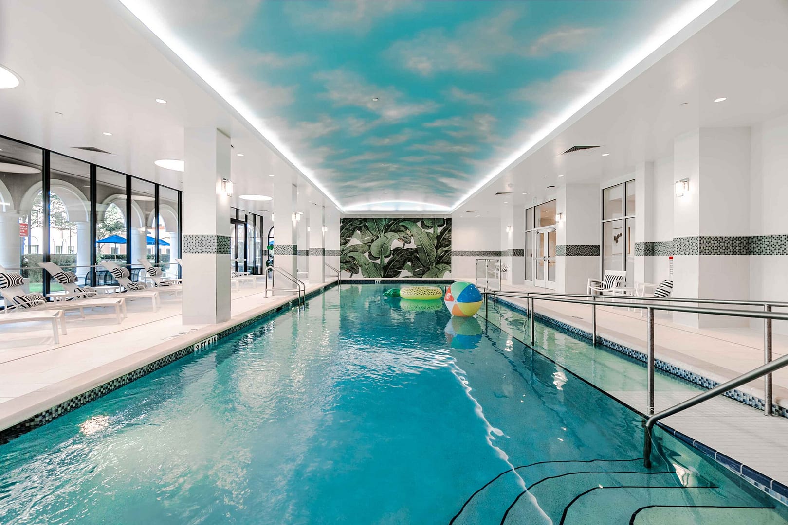 swimming pool Light visible house swimming pool visible house