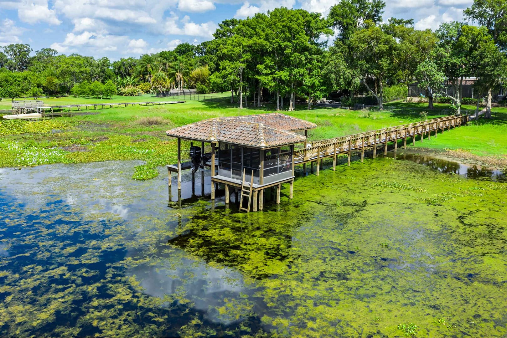 visible house wild marsh