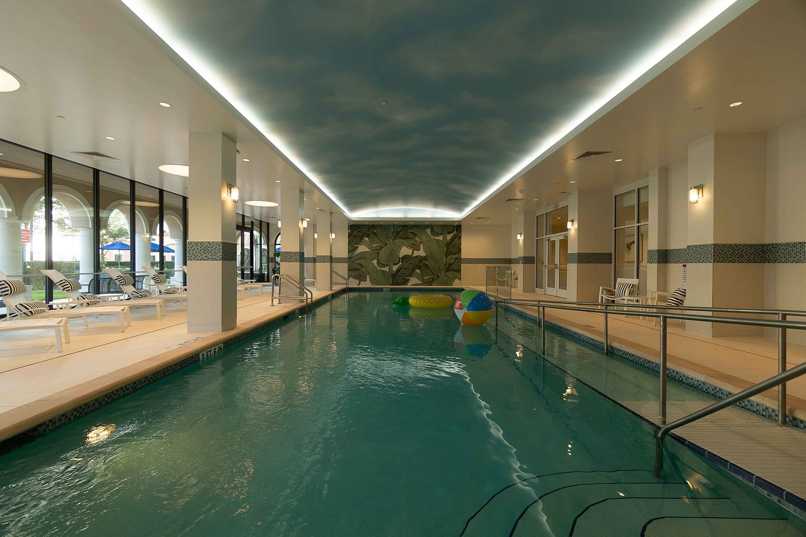 swimming pool Light visible house swimming pool visible house